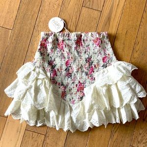 Smocked skirt